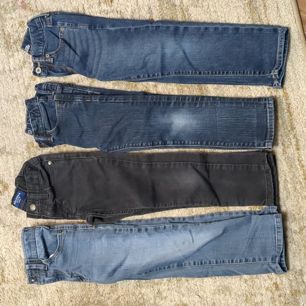 Bundle of 4 skinny jeans - size (5/6)